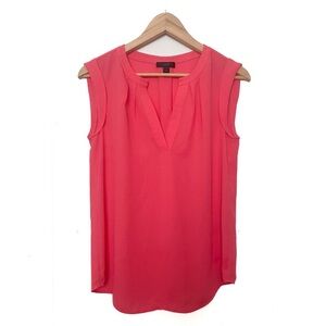 J. Crew Coral Pink Cap Sleeve Blouse